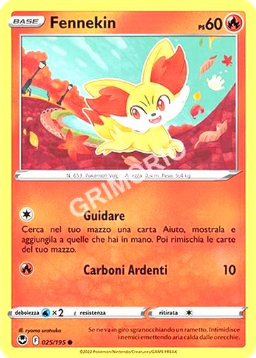 25/195 Fennekin - TEMPESTA ARGENTATA