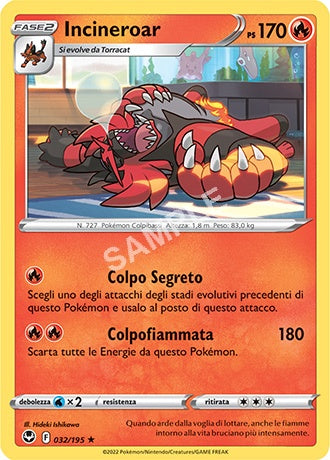 32/195 Incineroar - TEMPESTA ARGENTATA
