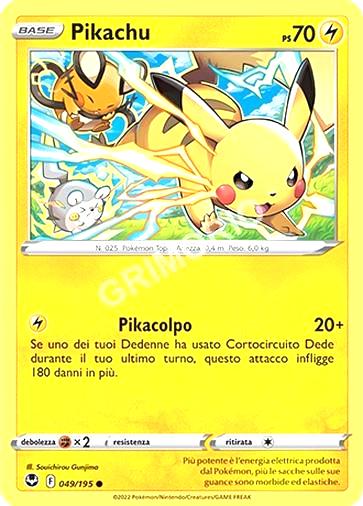 49/195 Pikachu - TEMPESTA ARGENTATA