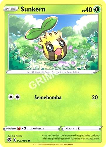 5/195 Sunkern - TEMPESTA ARGENTATA