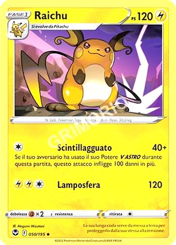 50/195 Raichu - TEMPESTA ARGENTATA