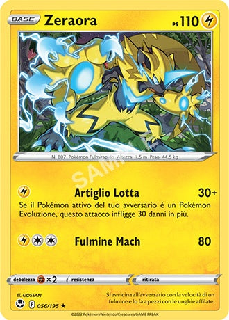 56/195 Zeraora - TEMPESTA ARGENTATA