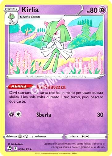 68/195 Kirlia - TEMPESTA ARGENTATA