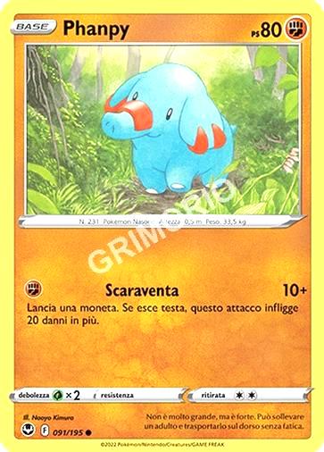 91/195 Phanpy - TEMPESTA ARGENTATA