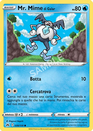 30/159 Mr. Mime di Galar - ZENIT REGALE