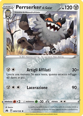 85/159 Perrserker di Galar - ZENIT REGALE