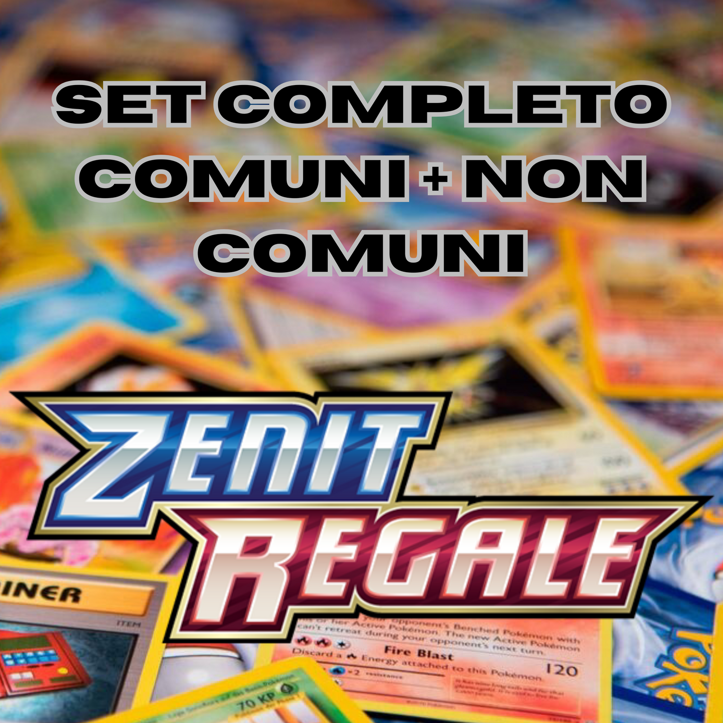 POKEMON - Set Completo COMUNI + NON COMUNI - ZENIT REGALE