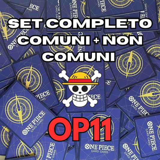 ONE PIECE - Set Completo COMUNI + NON COMUNI - A FIST OF DIVINE SPEED - OP11
