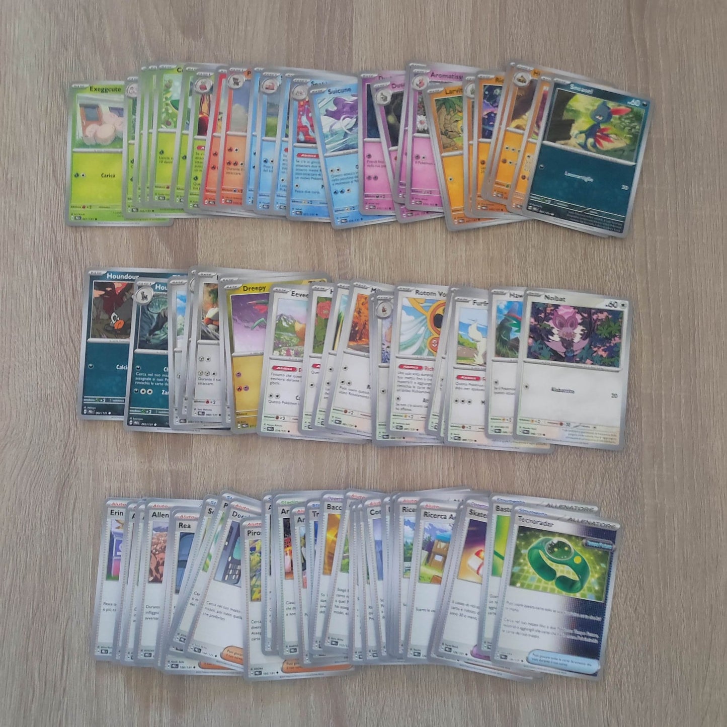 POKEMON - Set Completo COMUNI + NON COMUNI - EVOLUZIONI PRISMATICHE
