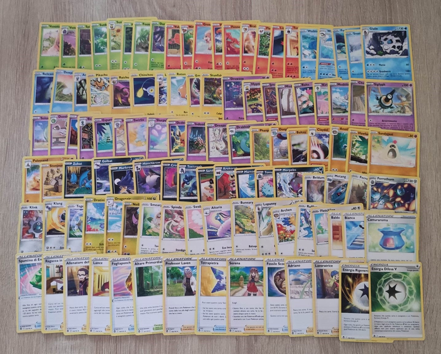 POKEMON - Set Completo COMUNI + NON COMUNI - TEMPESTA ARGENTATA